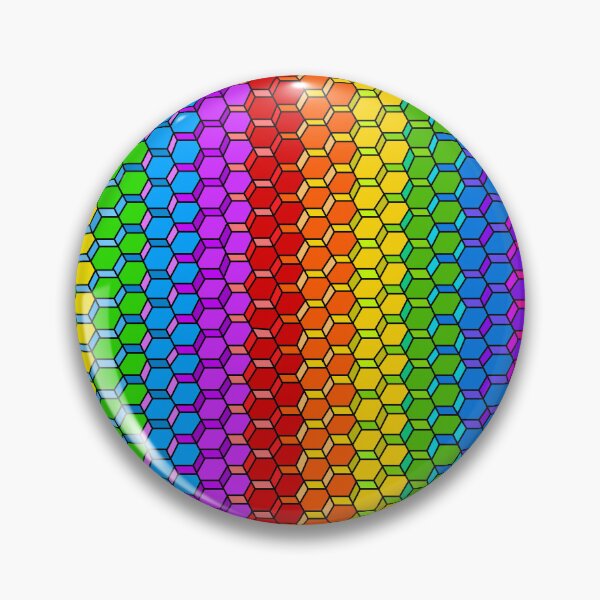 Item preview, Pride Hexagon Pattern designed and sold by ArtAndBliss.