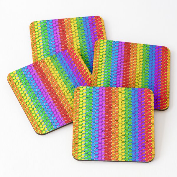 Item preview, Pride Hexagon Pattern designed and sold by ArtAndBliss.