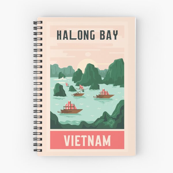 Item preview, A Vintage Travel Art of Halong Bay - Vietnam  designed and sold by GoodOldVintage.