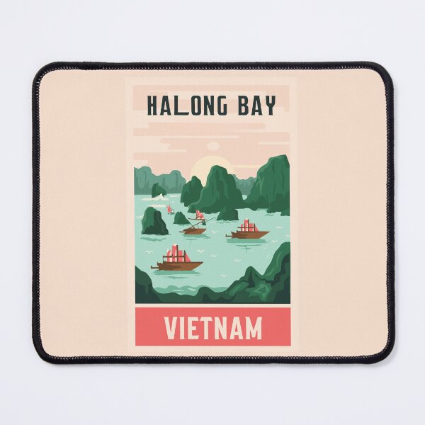Item preview, A Vintage Travel Art of Halong Bay - Vietnam  designed and sold by GoodOldVintage.