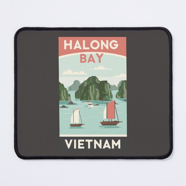 Item preview, A Vintage Travel Art of Halong Bay - Vietnam  designed and sold by GoodOldVintage.