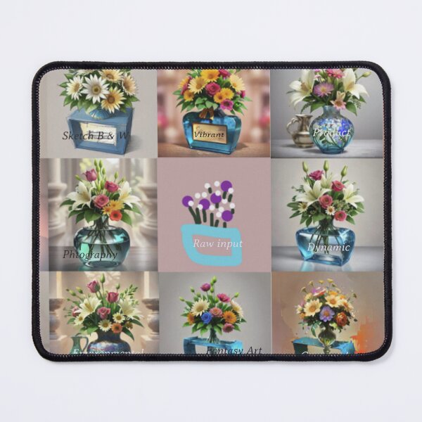 Item preview, Vase of Flowers - In 14 style - with one raw sketch designed and sold by shakespeare1212.