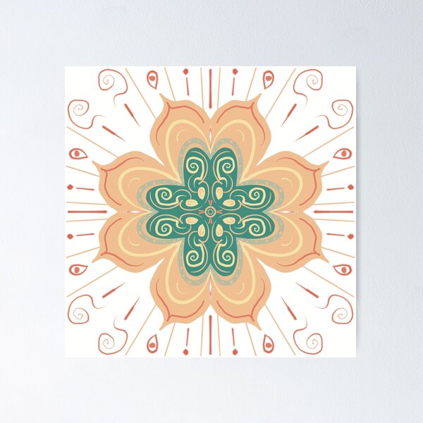 Item preview, Mandala white designed and sold by TeresaBlueHeron.