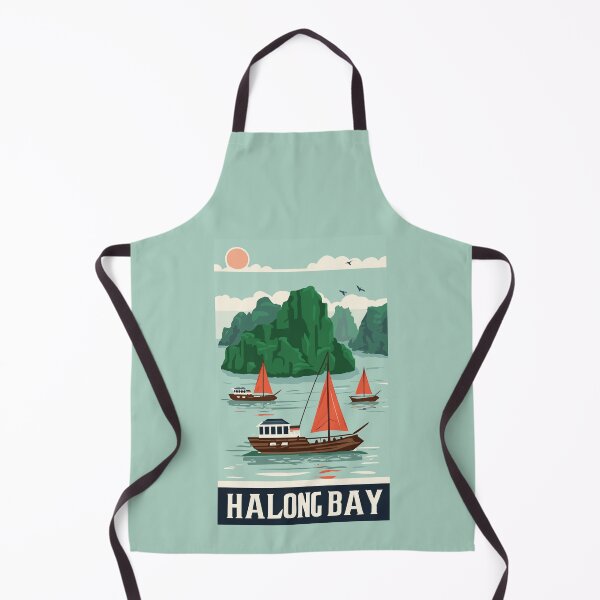 Item preview, A Vintage Travel Art of Halong Bay - Vietnam designed and sold by GoodOldVintage.