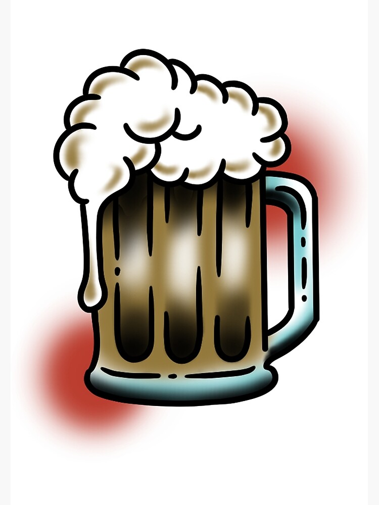 Trad Beer Mug trad-beer-mug-photographic-print-for-sale-by-jem-tattooist-redbubble