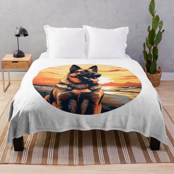 Item preview, German Shepherd Dog Sunset designed and sold by ArtFromBeyond.