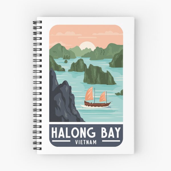 Item preview, A Vintage Travel Art of Halong Bay - Vietnam  designed and sold by GoodOldVintage.
