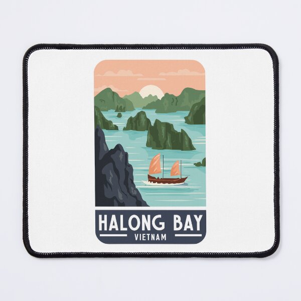Item preview, A Vintage Travel Art of Halong Bay - Vietnam  designed and sold by GoodOldVintage.