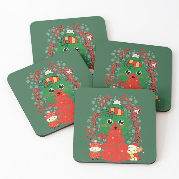 Item preview, Merry Kiss My Pajamas Funny Cat Christmas designed and sold by nicksvp.