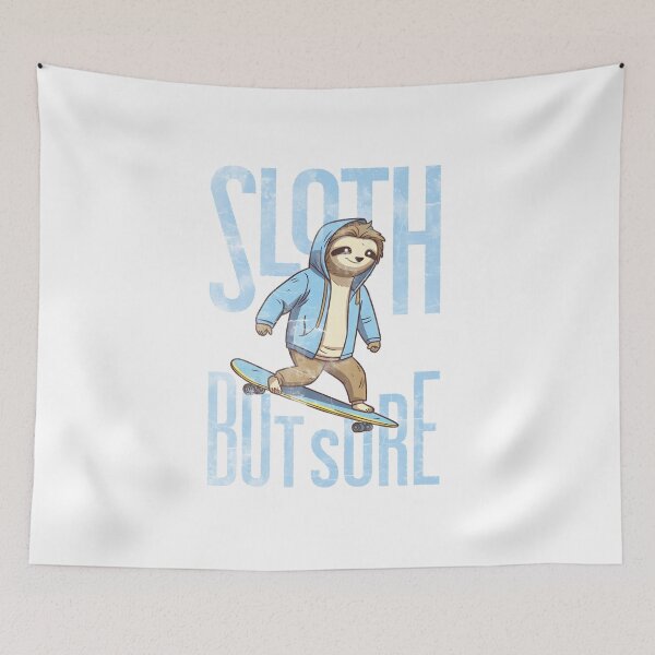 Item preview, Surfer Sloth surfing a Surfskate, skateboard. designed and sold by kongkorakrich.