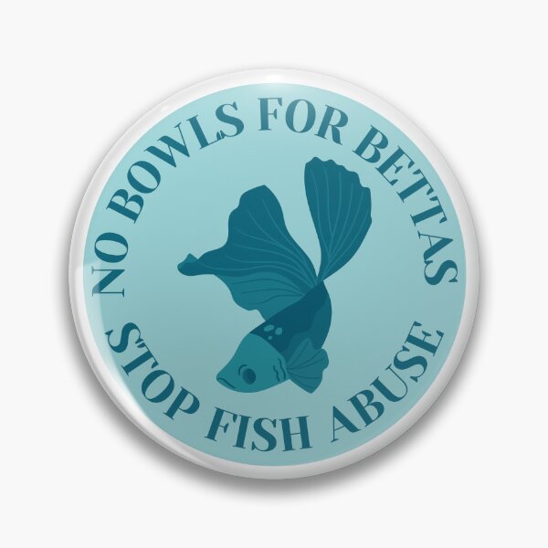 Item preview, No Bowls For Bettas Blue Design designed and sold by CarefulCreation.