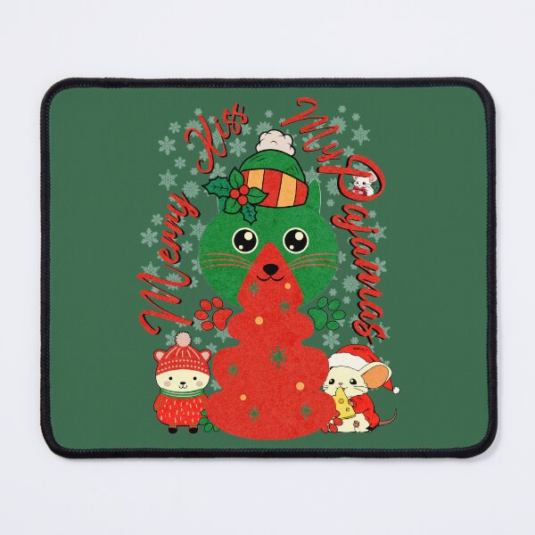 Item preview, Merry Kiss My Pajamas Funny Cat Christmas designed and sold by nicksvp.