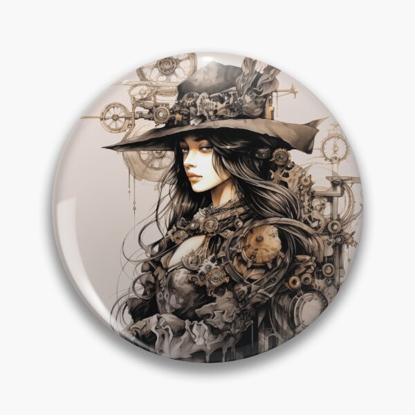 Item preview, Steampunk Woman - Vintage - Profile - 02 designed and sold by ChinoJay.