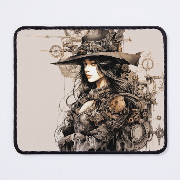 Item preview, Steampunk Woman - Vintage - Profile - 02 designed and sold by ChinoJay.