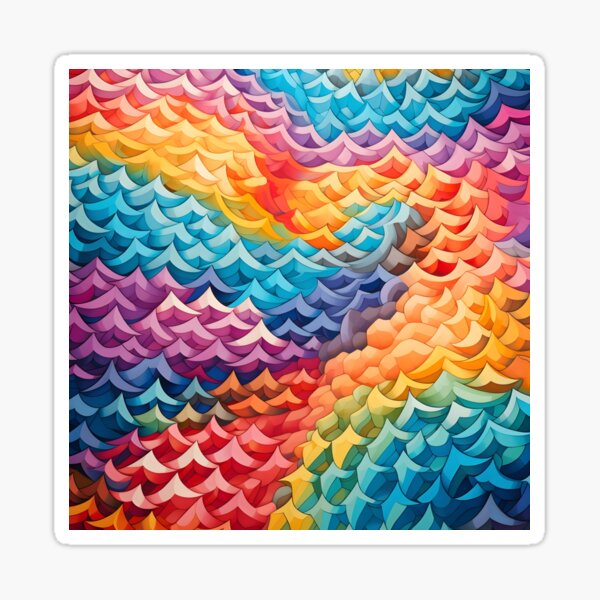 Item preview, Colorful tessellation abstract art  designed and sold by dcrc.
