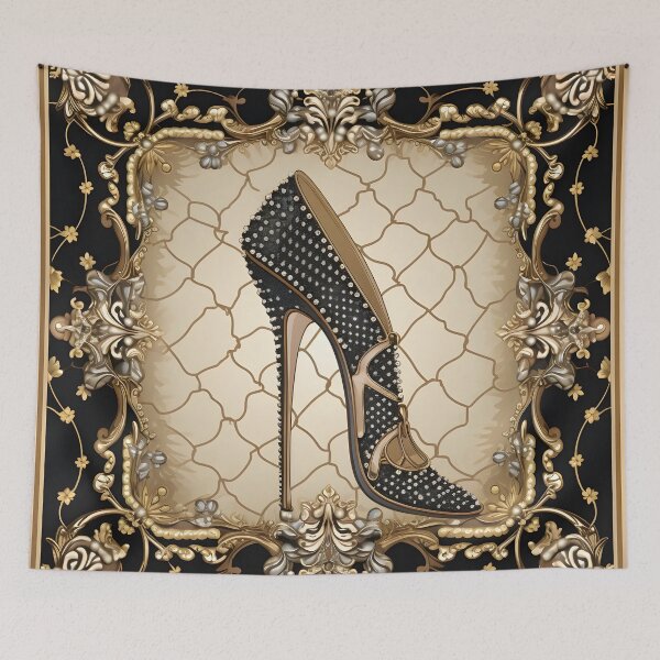 Item preview, Delicate and intricate Arabesque high heel print designed and sold by dcrc.