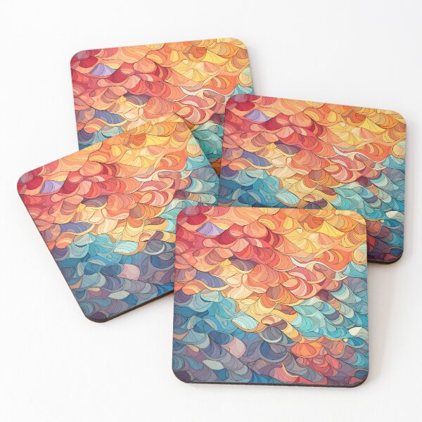 Item preview, Colorful tessellation abstract art  designed and sold by dcrc.