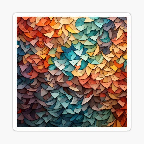 Item preview, Colorful tessellation abstract art  designed and sold by dcrc.