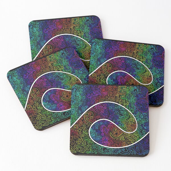 Item preview, Rainbow Zentangle Long designed and sold by bottlecapcello.