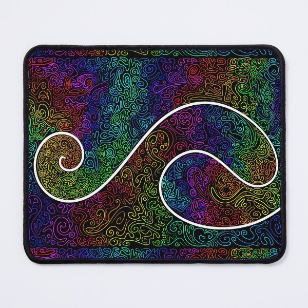 Artikelvorschau, Regenbogen-Zentangle lang entworfen und verkauft von bottlecapcello.
