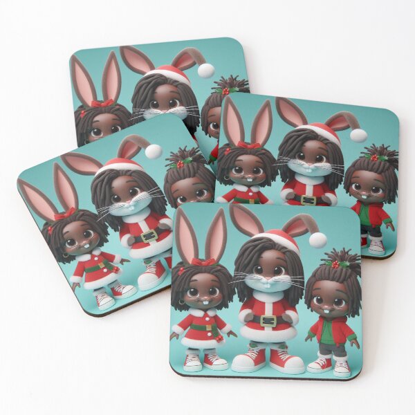 Item preview, Black Triplets Christmas Magic designed and sold by QueenOfDesigns.
