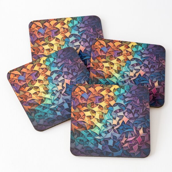 Item preview, Colorful tessellation abstract art  designed and sold by dcrc.