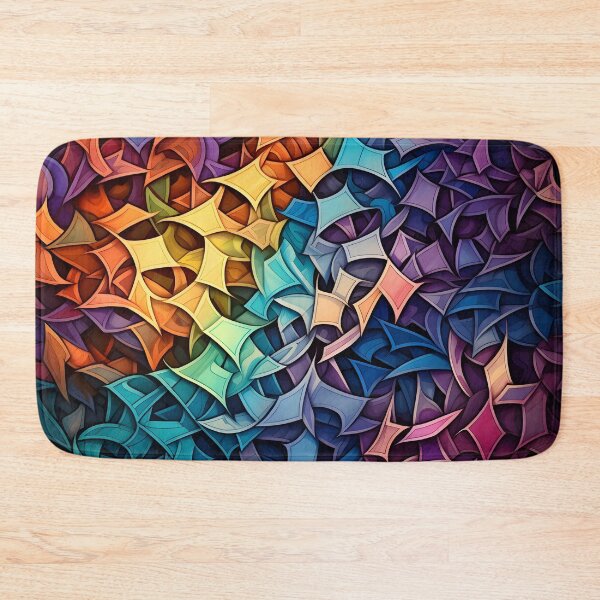 Item preview, Colorful tessellation abstract art  designed and sold by dcrc.