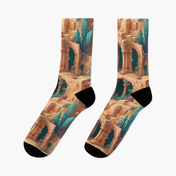 Item preview, Watercolor Ancient Ruins Pattern designed and sold by Patternliss.