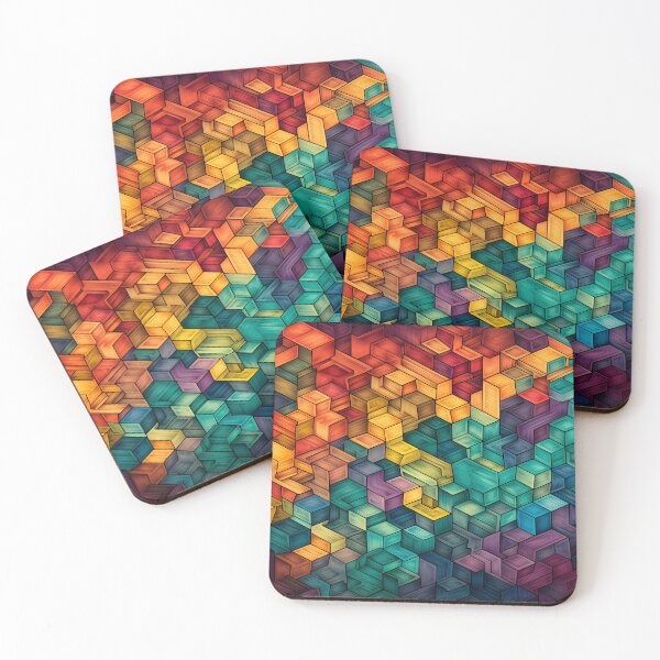 Item preview, Colorful tessellation abstract art  designed and sold by dcrc.
