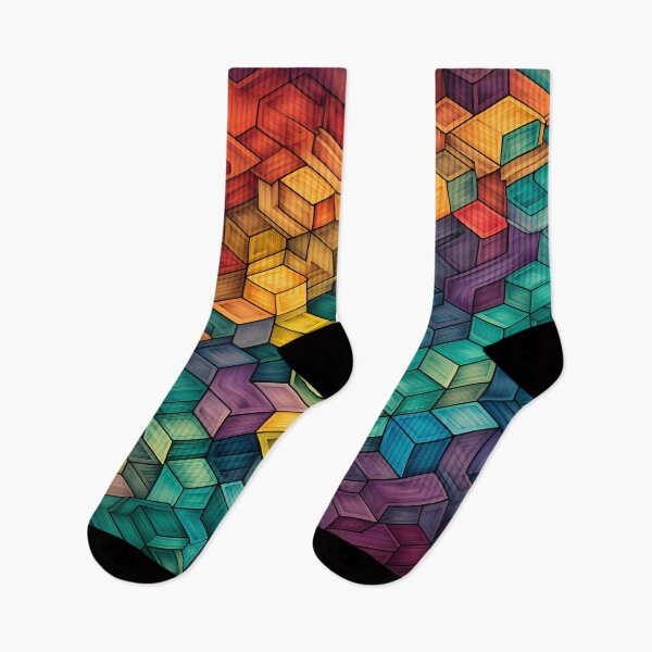 Item preview, Colorful tessellation abstract art  designed and sold by dcrc.