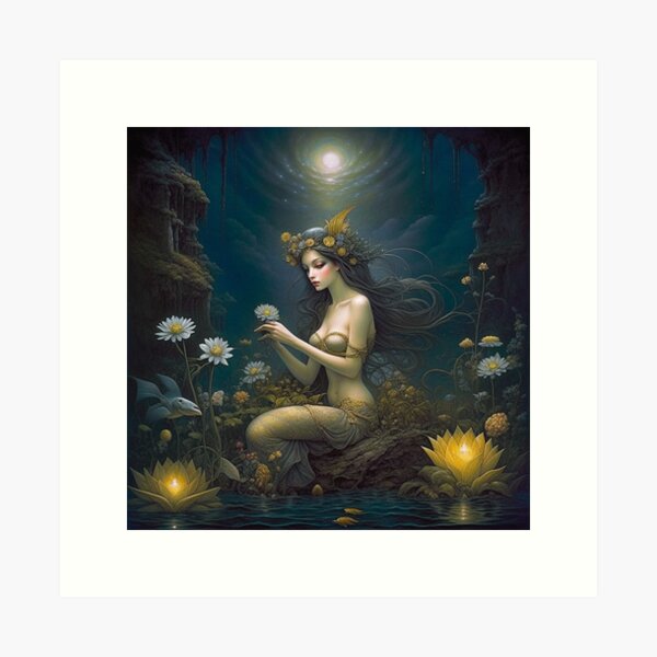 Item preview, Lady of the Lotus designed and sold by StonegateArt.