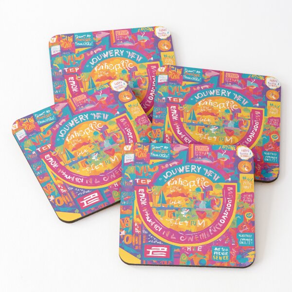 Item preview, "Dynamic Word Collage: Vibrant and Eclectic Art Style" designed and sold by Huycao211.
