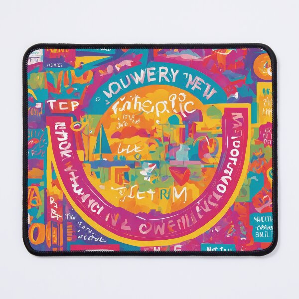 Item preview, "Dynamic Word Collage: Vibrant and Eclectic Art Style" designed and sold by Huycao211.