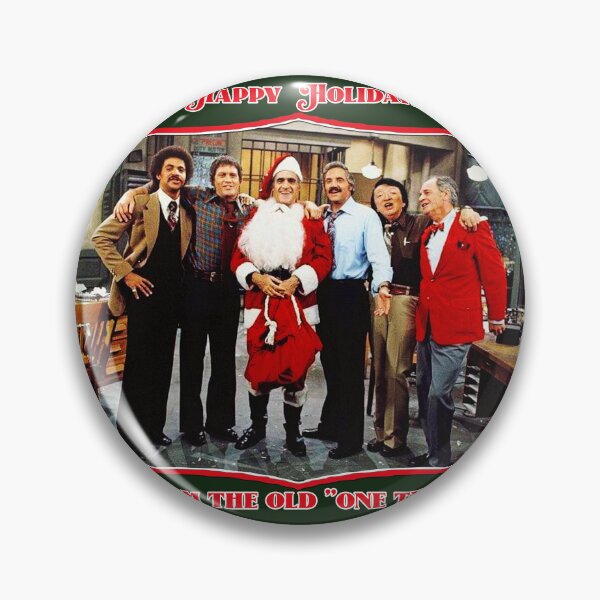 Item preview, Happy Holidays from the ol' One Two Barney Miller Retro Christmas Tribute designed and sold by 90snerd.