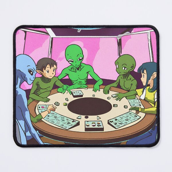 Item preview, dnd mug aliens playing with dnd dice designed and sold by IsntThatNiche.