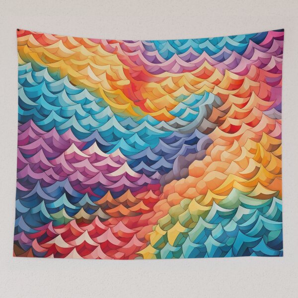 Item preview, Colorful tessellation abstract art  designed and sold by dcrc.