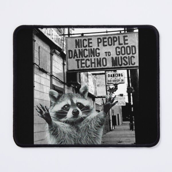 Item preview, Raccoon at a Techno Club designed and sold by DFerraz.
