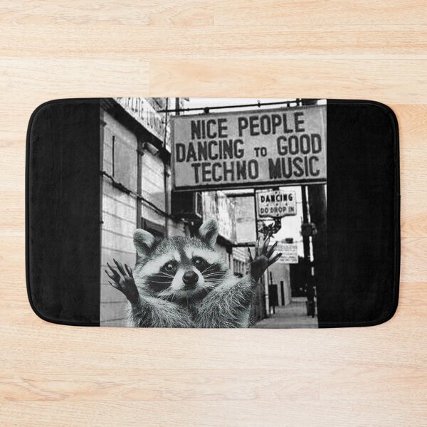Item preview, Raccoon at a Techno Club designed and sold by DFerraz.