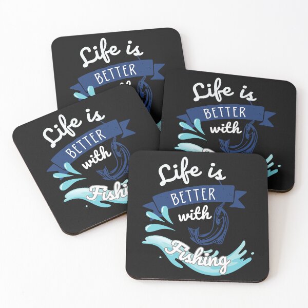 Item preview, Life is better with Fishing - Funny Fishing quotes designed and sold by The2TowPax.