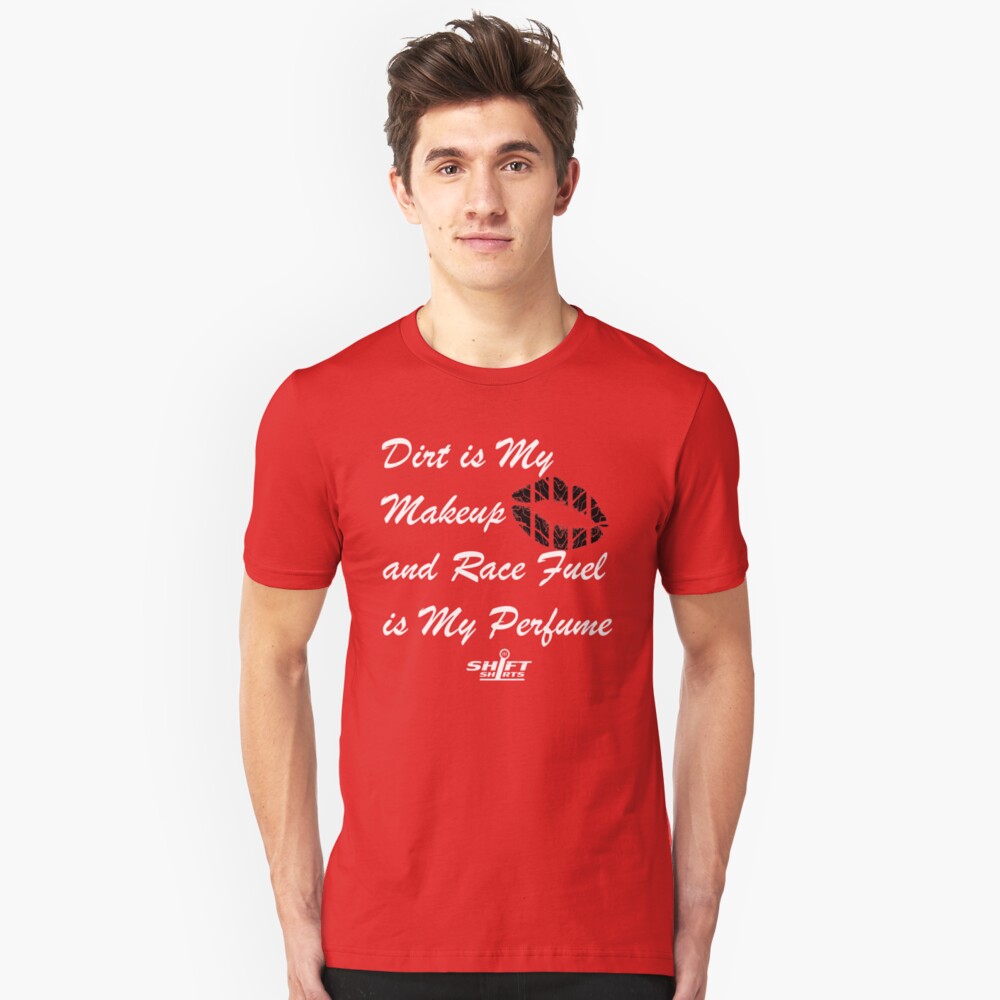 Shift Shirts Race Perfume - Female Racer Slim Fit T-Shirt