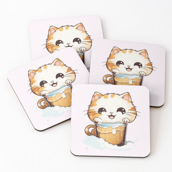 Item preview, Boba Kitty Cat Kawaii Bubbletea #3 designed and sold by MoonlightMan.