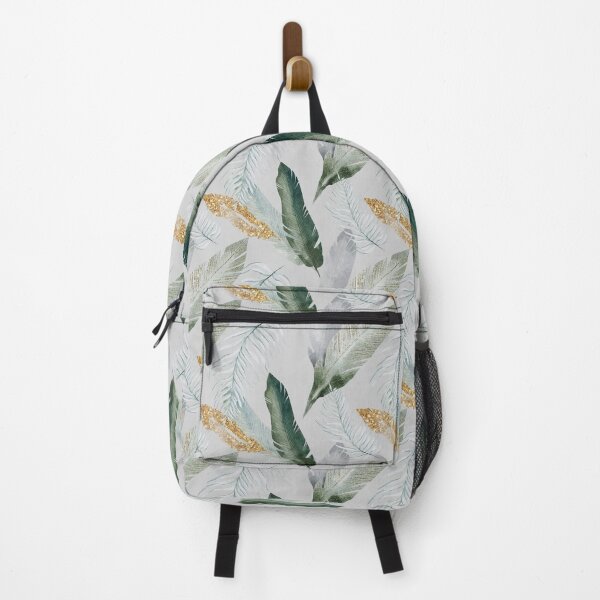 Item preview, Tropical plants in green, white and gold colors - series 2 designed and sold by VandArts.