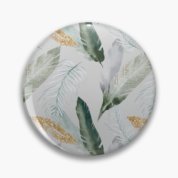 Item preview, Tropical plants in green, white and gold colors  - series 2 designed and sold by VandArts.