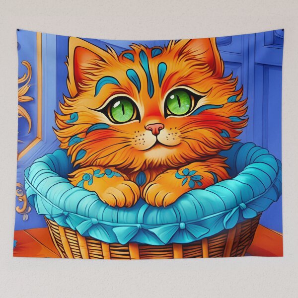 Item preview, Kitty in a Basket designed and sold by PaigeCompositor.