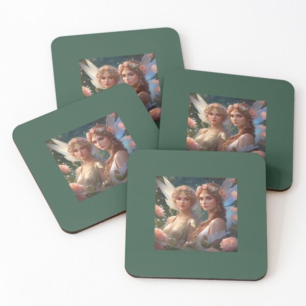 Item preview, Two Fairies In A Rose Garden designed and sold by FlutterbyFairy.