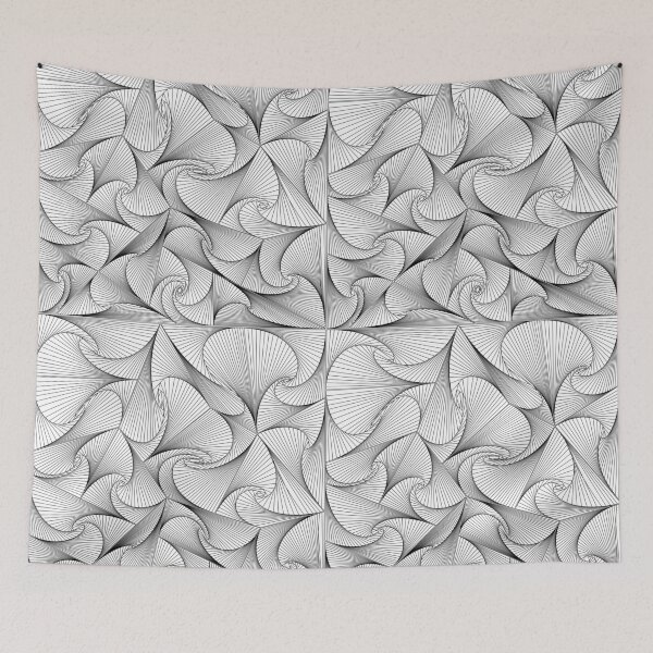 Item preview, Twirly Grid - Geometric designed and sold by DHTDesigns.