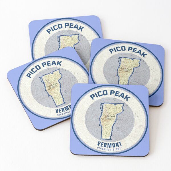 Item preview, Vermont Mountain Map - Pico Peak designed and sold by Willz Designz.