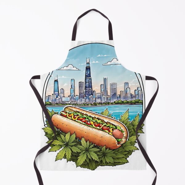Item preview, Nothing like a Chicago Hot Dog with Mustard, Beautiful Skyline designed and sold by wojysmokes.