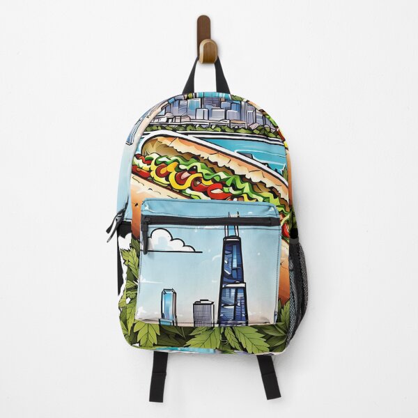Item preview, Nothing like a Chicago Hot Dog with Mustard, Beautiful Skyline designed and sold by wojysmokes.