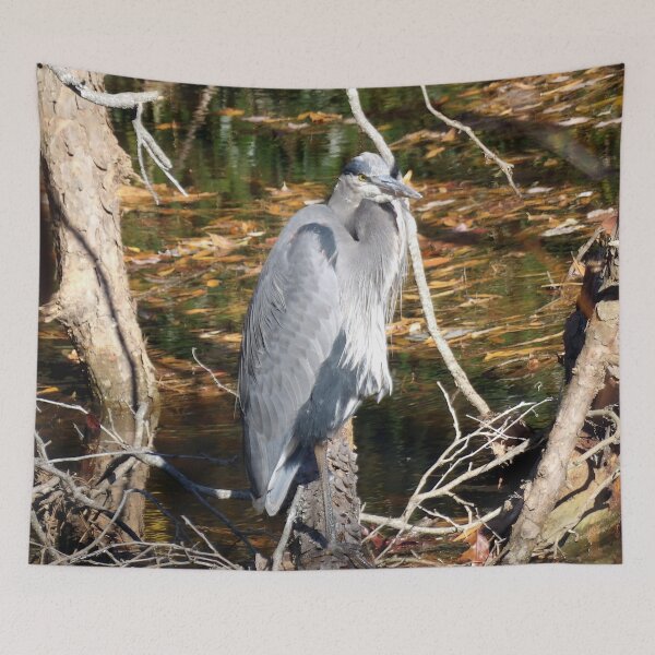 Item preview, Grumpy Great Blue Heron designed and sold by gistinker.